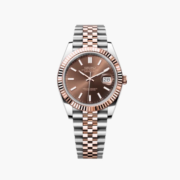 SEIKOJUST ROSEGOLD TWOTONE